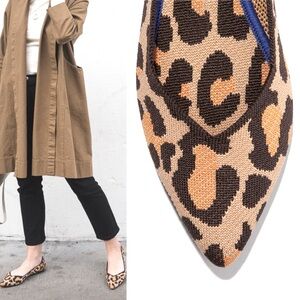 Rothy’s original Points in Big Cat Cheetah Print size 9